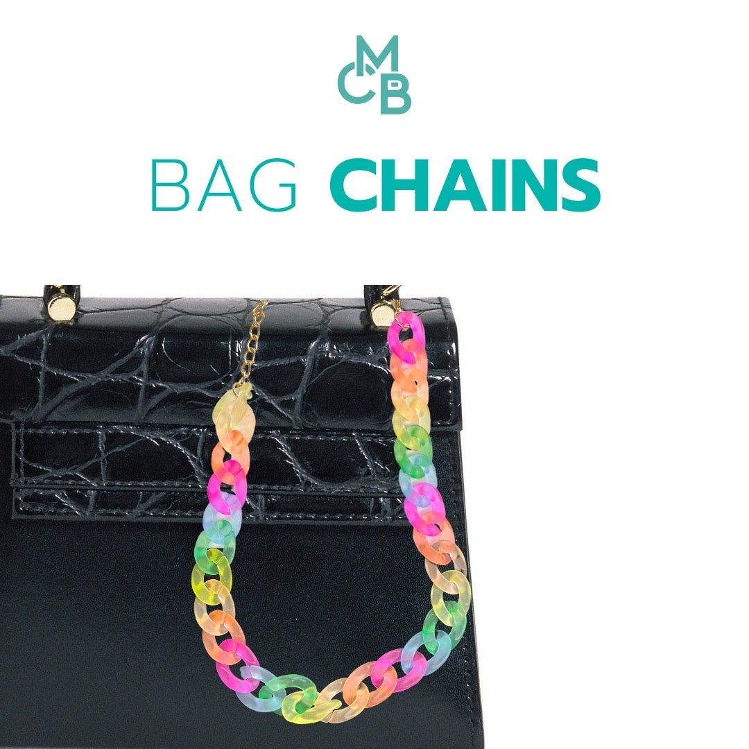 Frosted Fluorescent Acrylic Chain 21" | Bag Chain | Phone Chain -